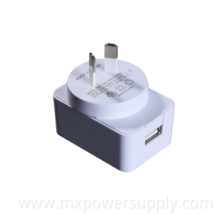 5V2.5A AUS plug power adapter with saa c-tick rcm 